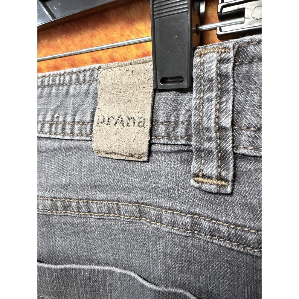 PrAna Bridger Jeans Mens 34x32 Black Slim Fit Straight Organic Stretch Denim - Picture 5 of 7